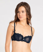 Soutien-gorge corbeille couture verticale Lise Charmel Soir de Venise bleu ACA3403-BV