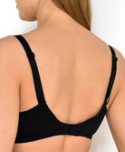 Soutien-gorge corbeille couture verticale grande taille Antinéa de Lise Charmel Bijou de Nuit noir argent DCG3403-NA