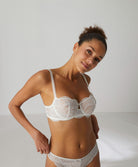 Soutien-gorge corbeille en dentelle Simone Pérèle Karma naturel 12V330-030
