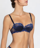 Soutien-gorge corbeille en soie Lise Charmel Splendeur Soie bermudes bleu ACC3080-BS