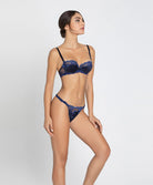 Soutien-gorge corbeille en soie Lise Charmel Splendeur Soie bermudes bleu ACC3080-BS