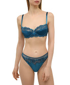 Soutien-gorge corbeille en soie Lise Charmel Splendeur Soie cyan ACC3080-SC