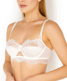 Soutien-gorge corbeille en soie Lise Charmel Emotion beauté Ecru nacre ACS3062-EN
