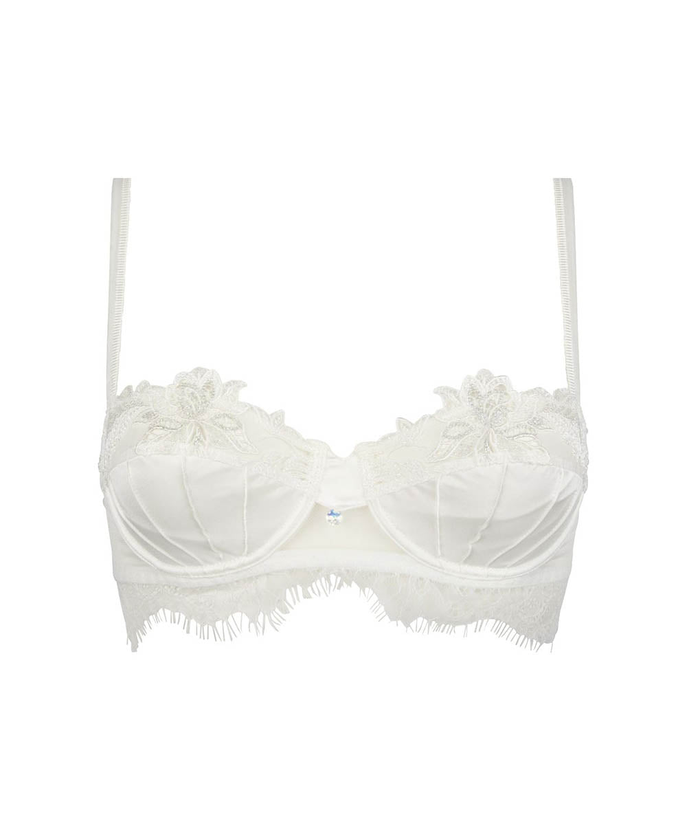 Soutien-gorge corbeille en soie Lise Charmel Emotion beauté Ecru nacre ACS3062-EN