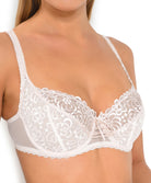 Soutien-gorge corbeille grande taille Antinéa de Lise Charmel Fashion Guipure blanc DCC2801-BL