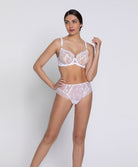 Soutien-gorge corbeille grand taille Lise Charmel Sublime en Dentelle blanc ACH2813-BL