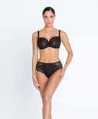 Soutien-gorge corbeille grande taille Lise Charmel Féérie Couture noir BCH2874-NO