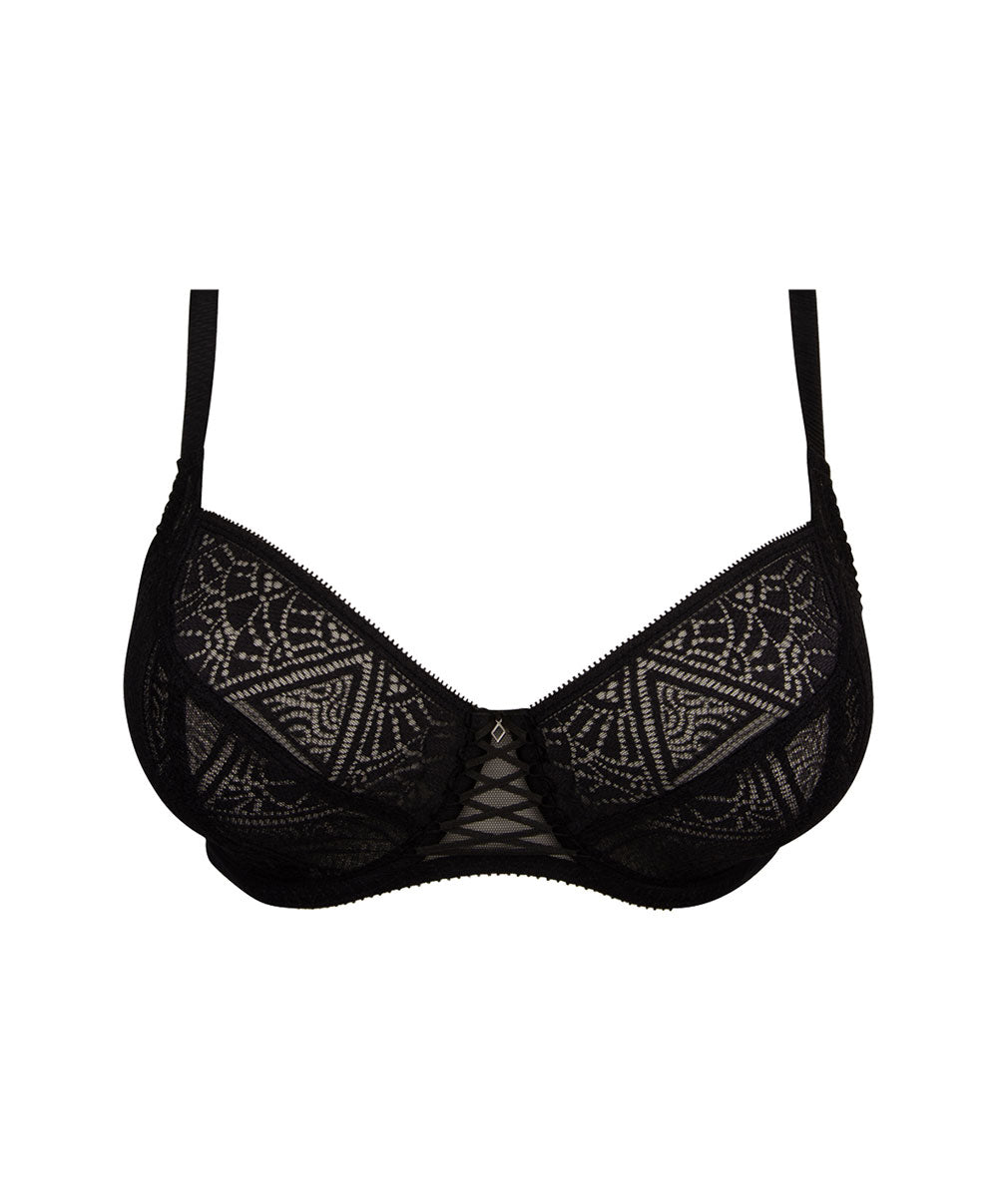 Soutien-gorge corbeille bonnets profonds Antigel de Lise Charmel Deco Folies noir FCH2847-NO