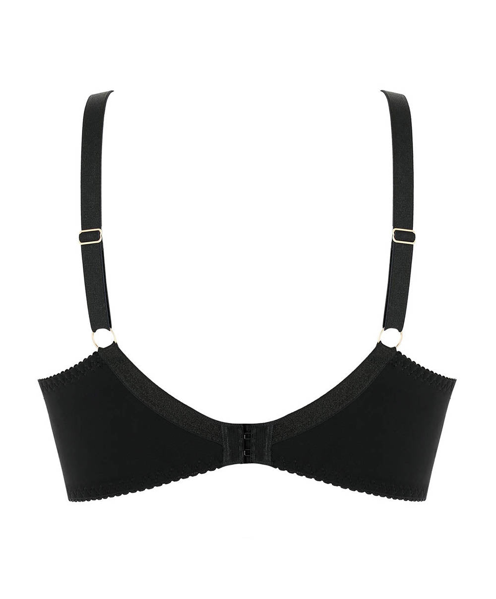 Soutien-gorge corbeille grande taille Tendre capture Noir Antinéa de Lise Charmel DCG2823-NO