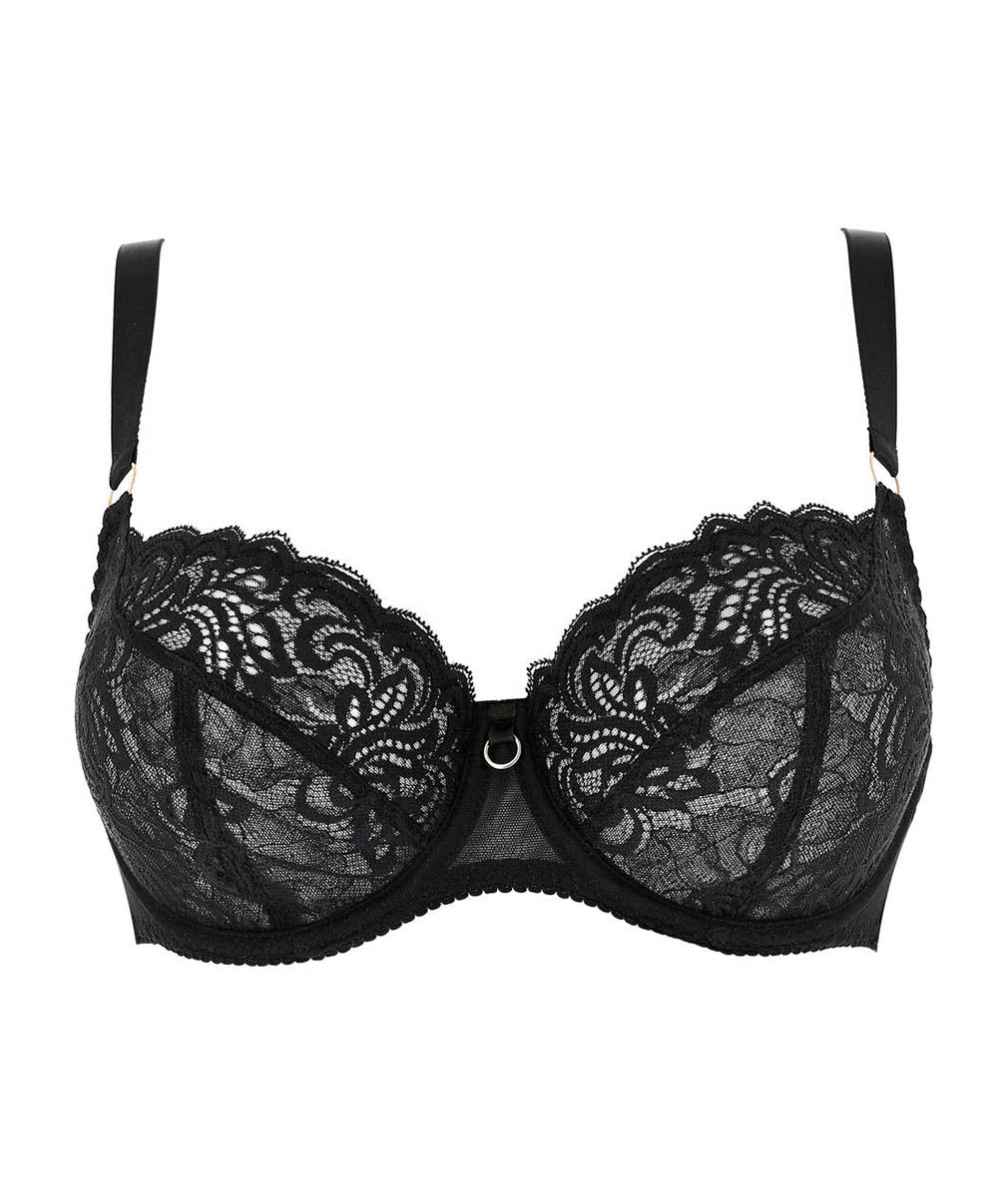 Soutien-gorge corbeille grande taille Tendre capture Noir Antinéa de Lise Charmel DCG2823-NO