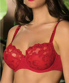 Soutien-gorge corbeille grande taille Lise Charmel Dressing Floral rouge BCC3088-DS
