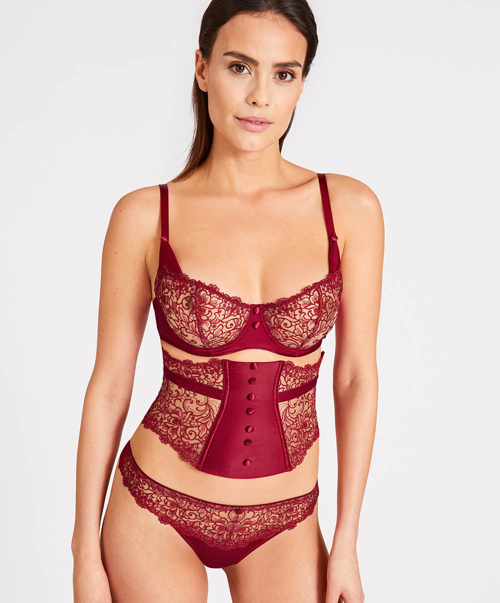 Soutien-gorge corbeille armatures Miss Karl Rubis Aubade UCF14-RBIS