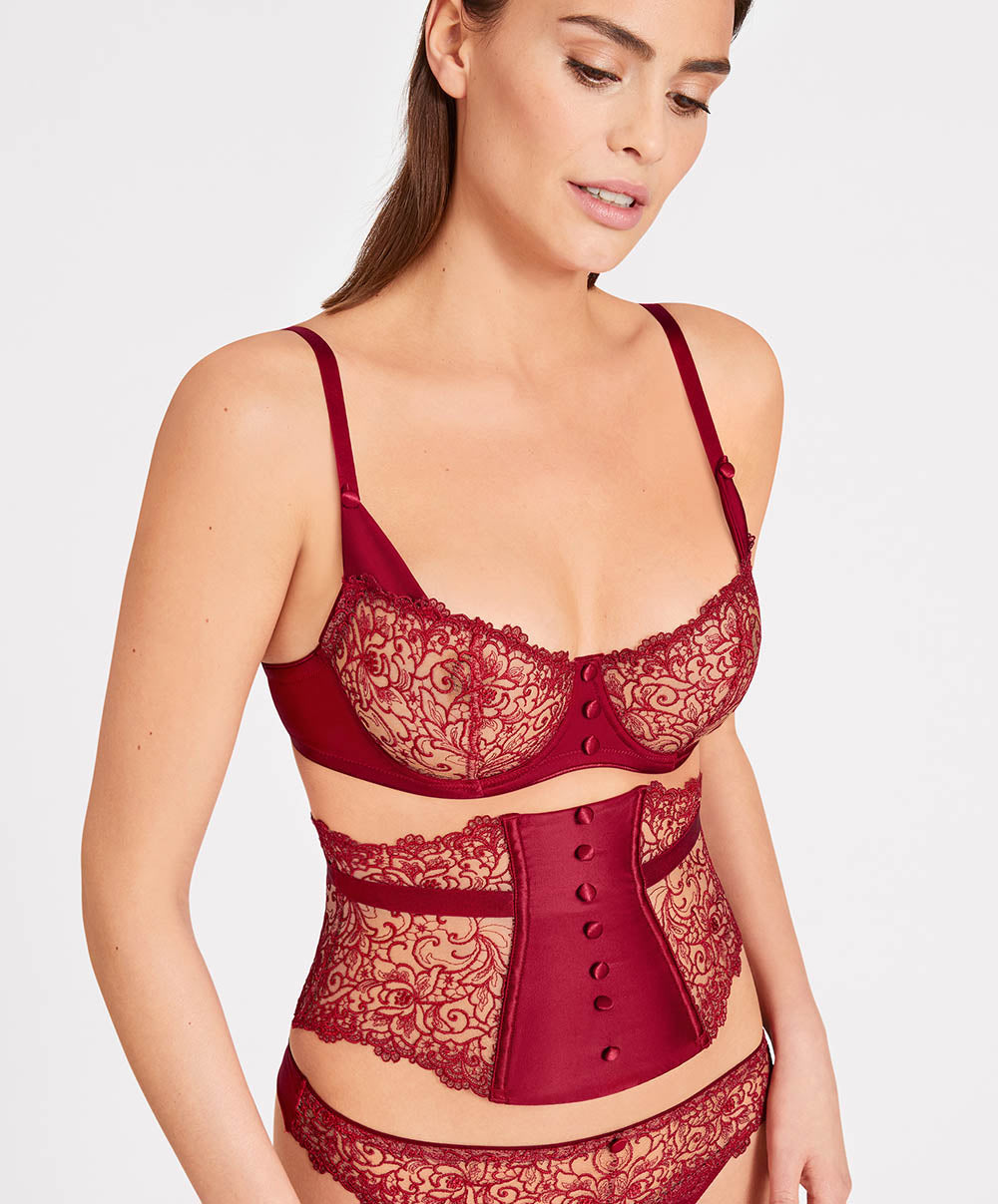 Soutien-gorge corbeille armatures Miss Karl Rubis Aubade UCF14-RBIS