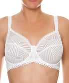 Soutien-gorge couvrant grande taille "Bien-être" Antigel de Lise Charmel Tressage Graphic blanc FCC6137-TB