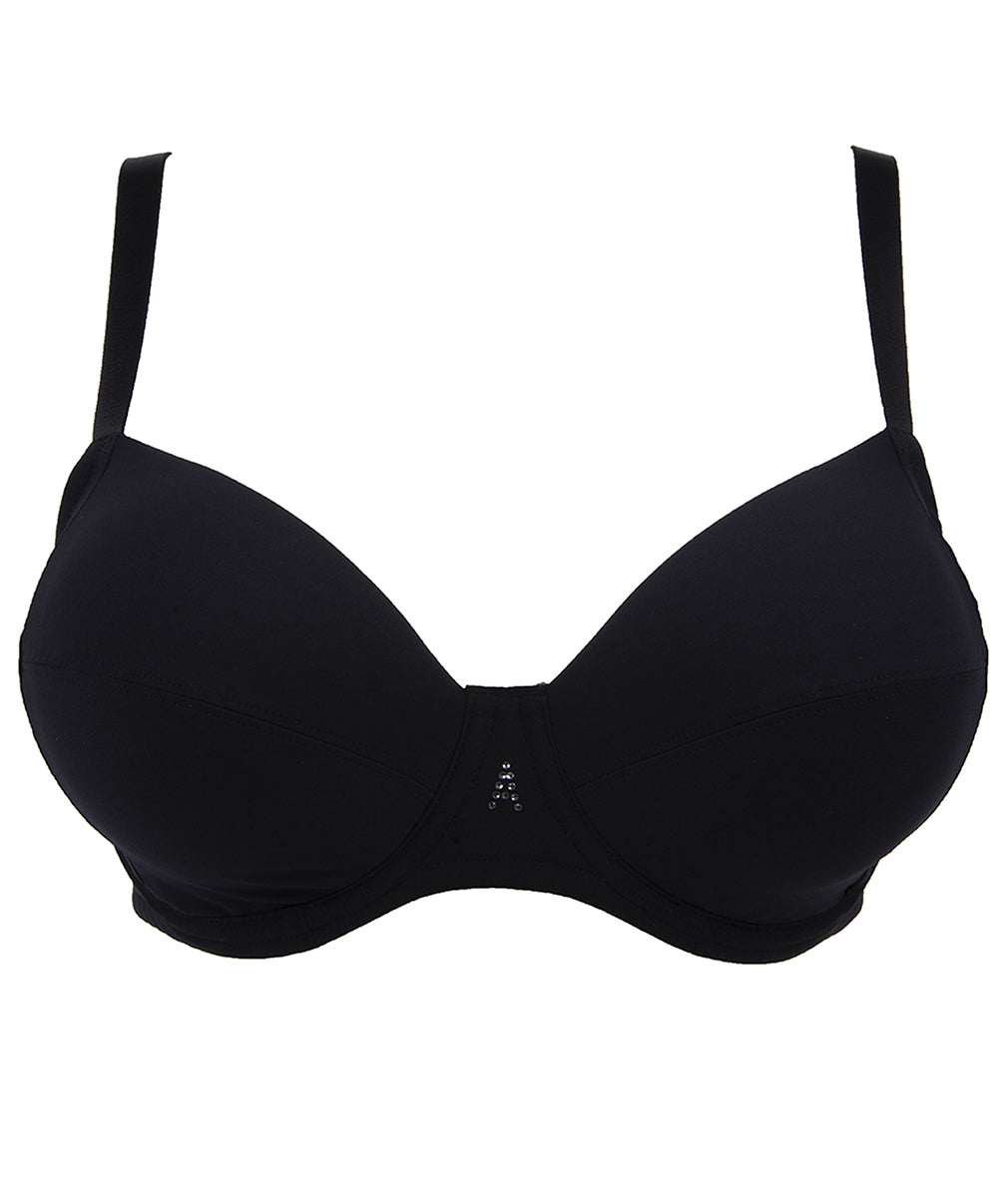 Soutien-gorge couvrant grande taille armatures Antigel de Lise Charmel Culte Beauté noir FCH6066-NO