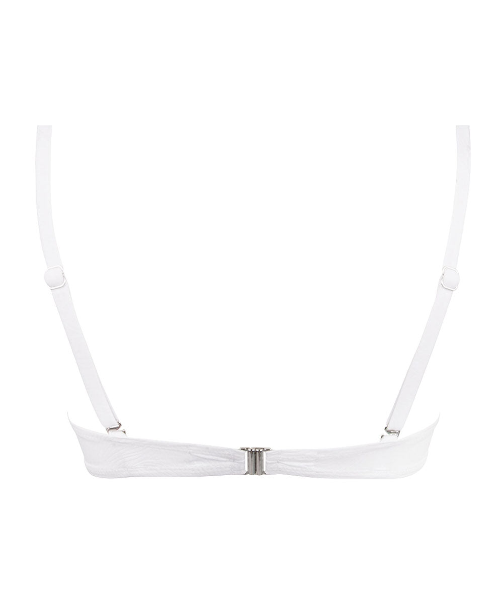 Soutien-gorge de bain souple bandeau La Muse des Vagues blanc Antigel Bain FBB7426-VB 100