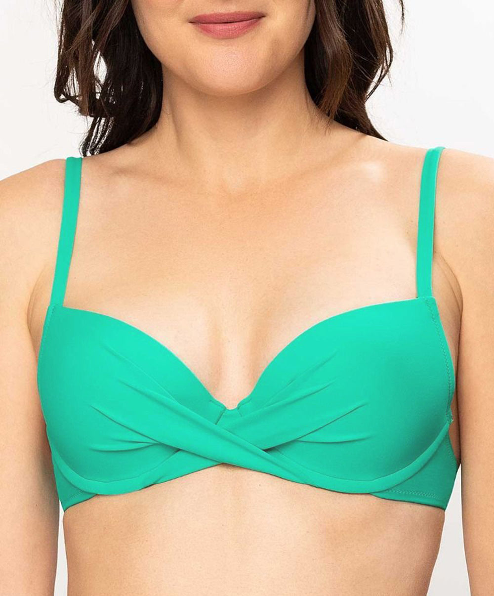 Soutien-gorge de bain coque Antigel Bain La Chiquissima émeraude EBB4314-MD 1