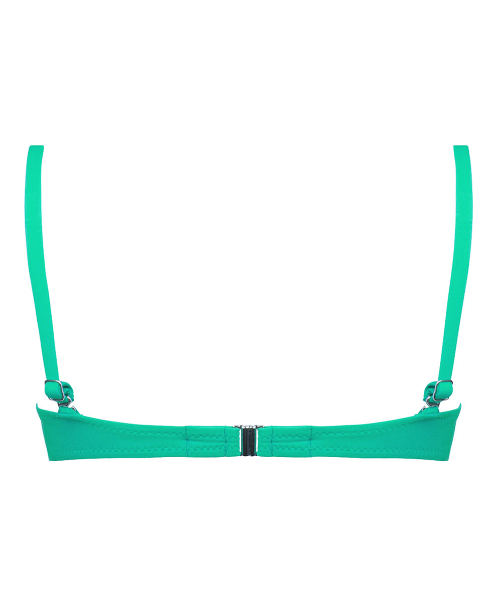 Soutien-gorge de bain coque sans armatures La Chiquissima émeraude Antigel Bain FBB6614-MD 4