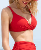 Soutien-gorge de bain coque sans armatures La Chiquissima rouge Antigel Bain FBB6614-MR
