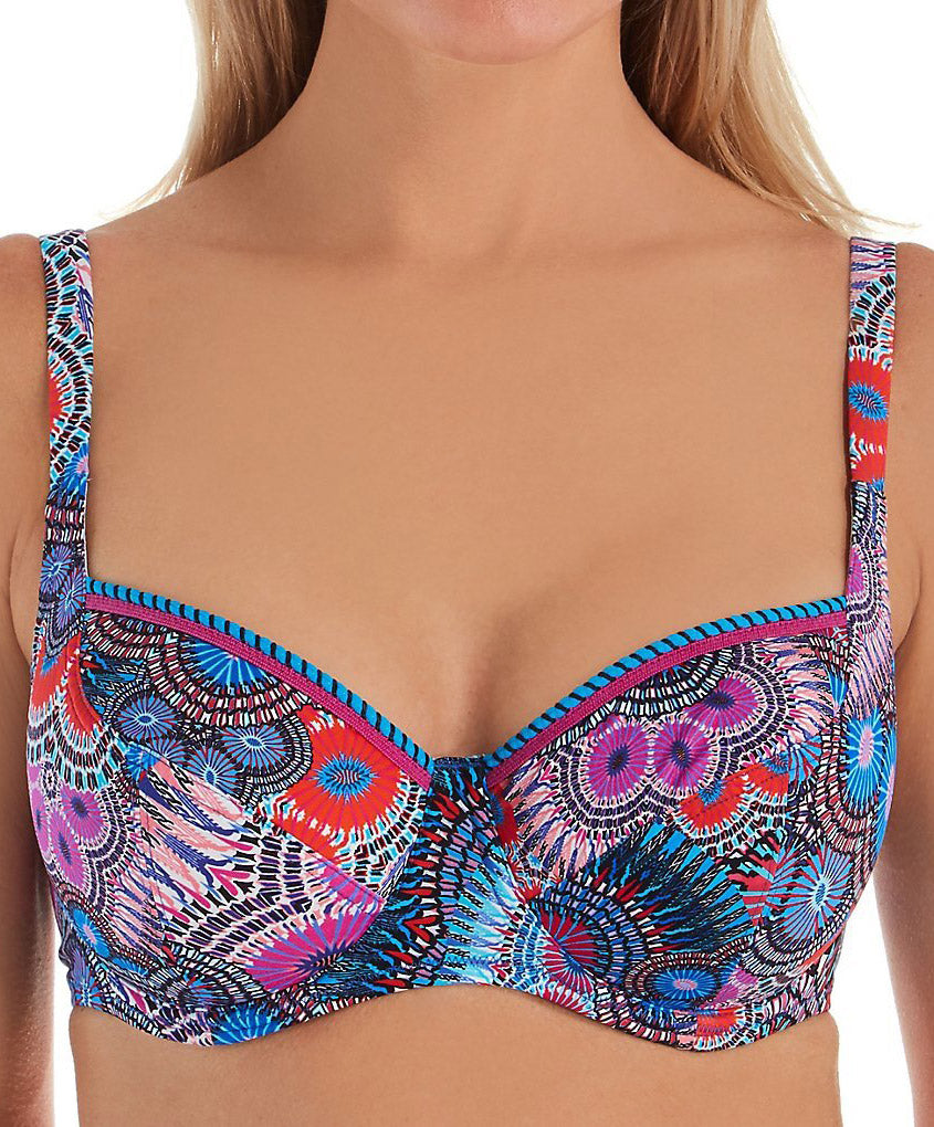 Soutien-gorge de bain corbeille grande taille L'Avatar Antigel bleu Antigel de Lise Charmel FBA3532-BA face