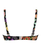 Soutien-gorge de bain corbeille grande taille La Muse en Fleurs bouquet radieux noir Antigel Bain FBB3530-BR