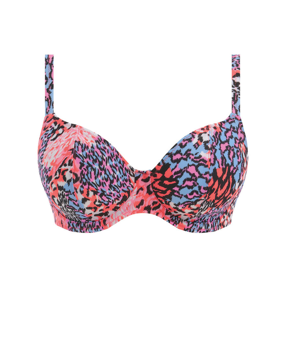 Soutien-gorge de bain décolleté plongeant Serengeti Haze multicolore Freya swim AS201802-MUI