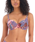 Soutien-gorge de bain décolleté plongeant Serengeti Haze multicolore Freya swim AS201802-MUI