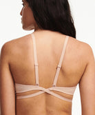 Soutien-gorge coques dos nu multipositions Chantelle Open Back beige doré C912N9-01N