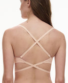 Soutien-gorge coques dos nu multipositions Chantelle Open Back beige doré C912N9-01N