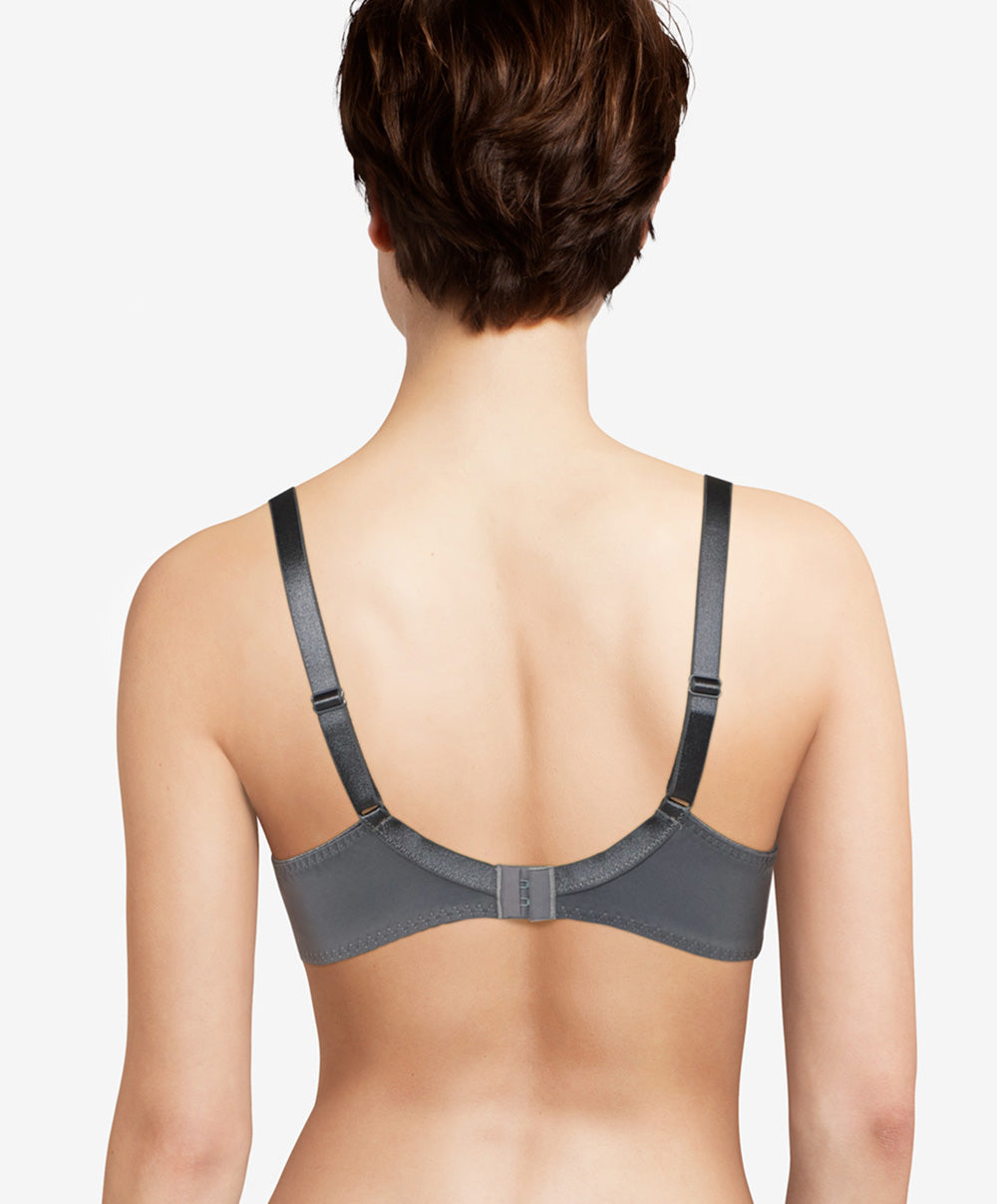 Soutien-gorge couvrant 3 parties grande taille Chantelle Every curve gris ardoise C16B10-047