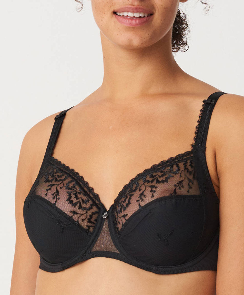 Soutien-gorge couvrant 3 parties Chantelle Every curve Noir C16B10-011