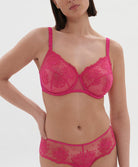 Soutien-gorge emboitant armatures bonnets profonds Simone Pérèle Intrigue rose disco 1E2320-346
