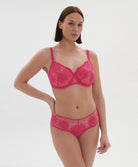 Soutien-gorge emboitant armatures bonnets profonds Simone Pérèle Intrigue rose disco 1E2320-346