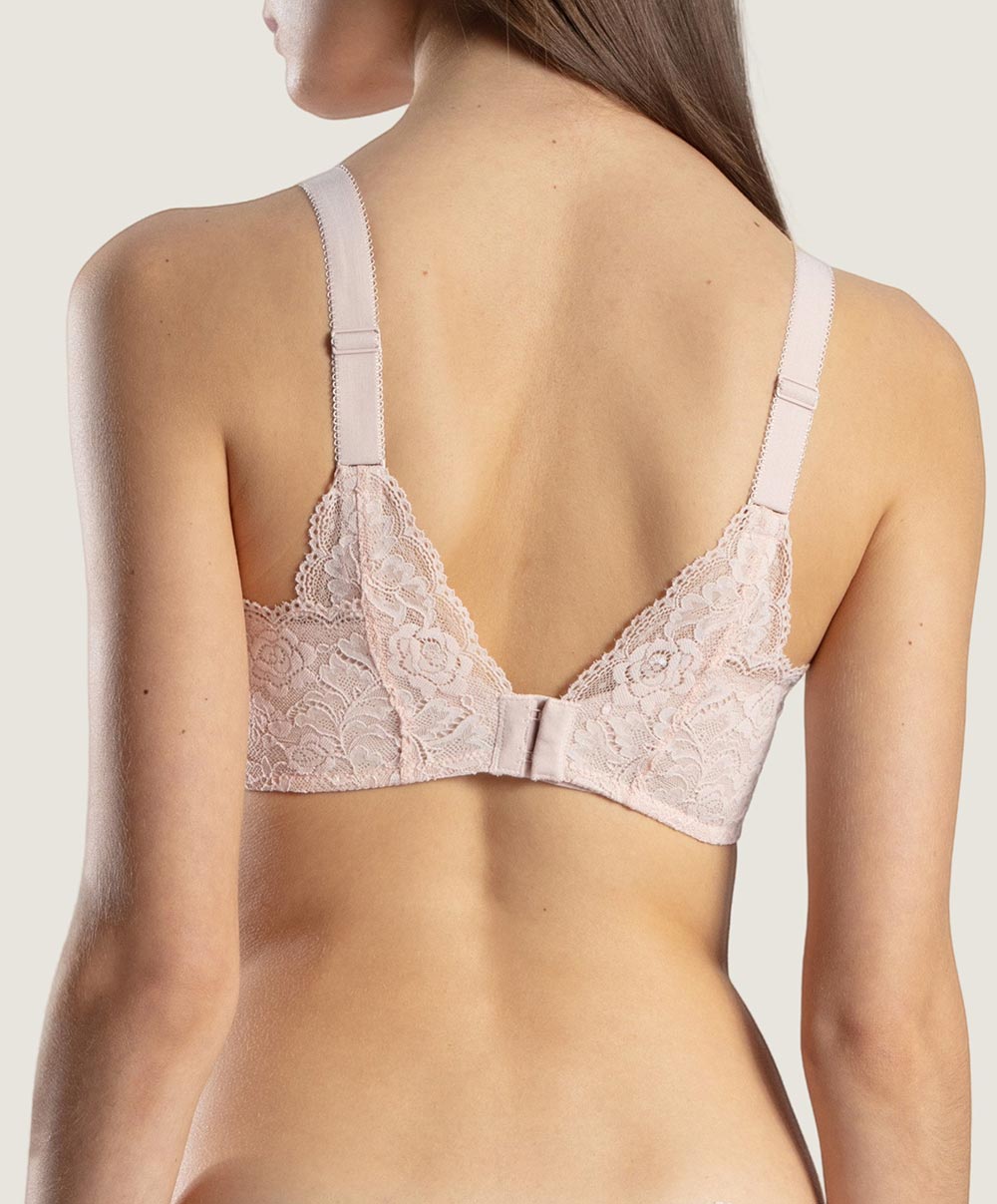 Soutien-gorge emboitant grande taille avec armatures Rosessence nude été Aubade HK13-NETE