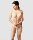Soutien-gorge à armatures couvrant grande taille Chantelle Day to Night beige doré C15F10-01N