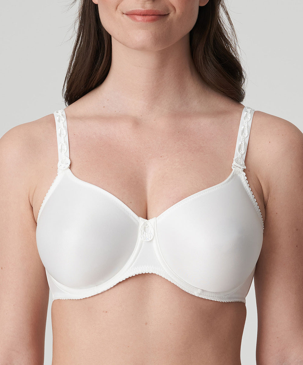 Soutien-gorge emboitant moulé grande taille à armatures invisible PrimaDonna Satin noir 0161332-0161333-NAT