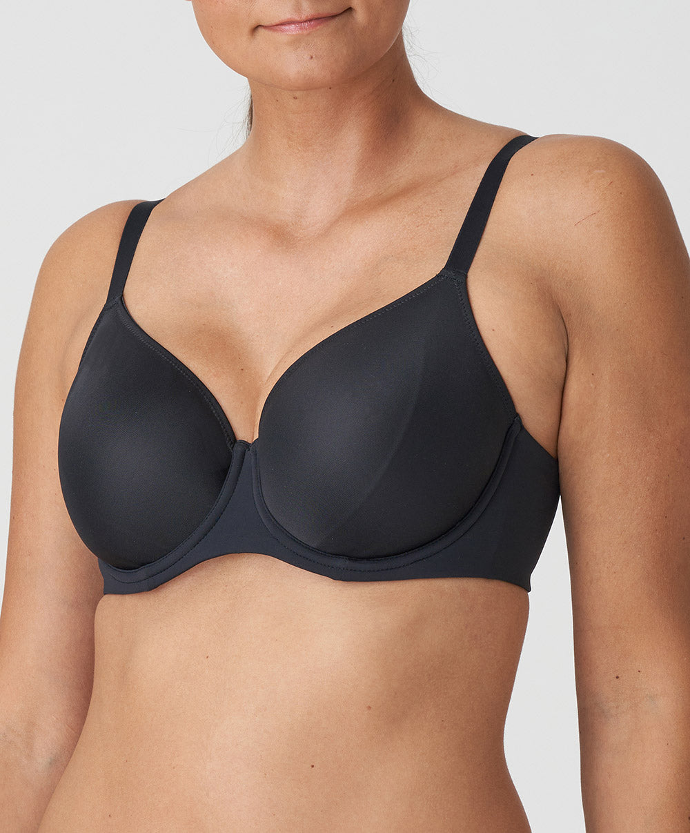 Soutien-gorge grande taille couvrant rembourré lisse forme coeur invisible à armatures PrimaDonna Figuras charbon 0263250-CHB