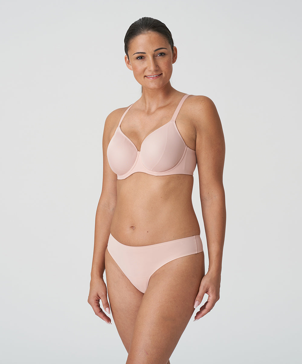 Soutien-gorge emboitant moulé lisse invisible à armatures PrimaDonna Figuras rose poudré 0163250-PWD