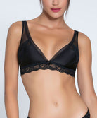 Soutien-gorge en soie sans armatures triangle Lise Charmel Splendeur Soie noir ACC6580-NO