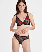 Soutien-gorge foulard push-up À Fleur de Toi rouge prodigieux Aubade IBN81-RPRO