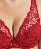 Soutien-gorge foulard push-up rouge Aube Amoureuse rouge Aubade QA81-ROAM