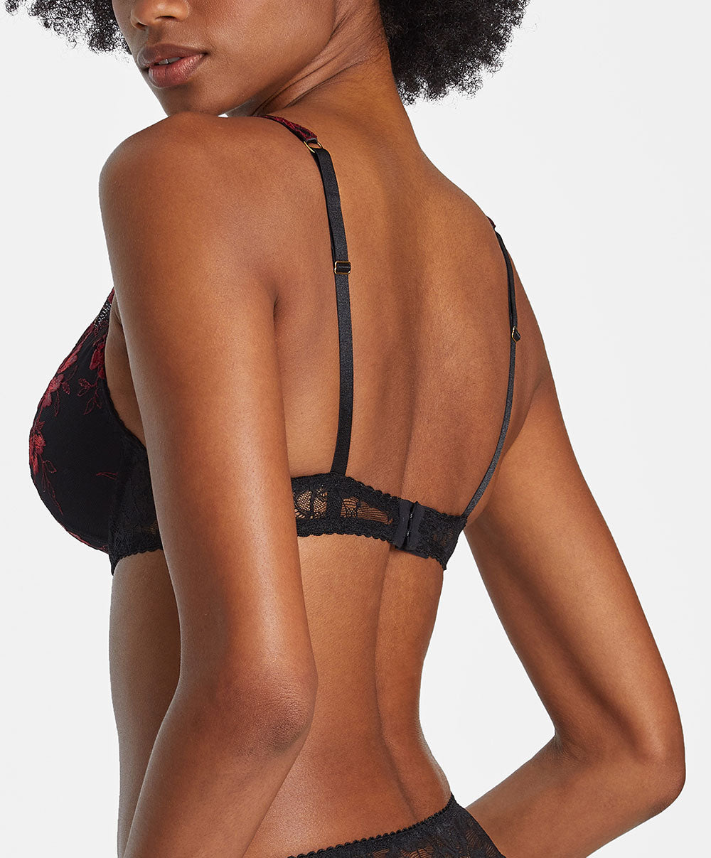 Soutien-gorge foulard push-up Mélodie d'été black cherry Aubade ICN81-BCHE