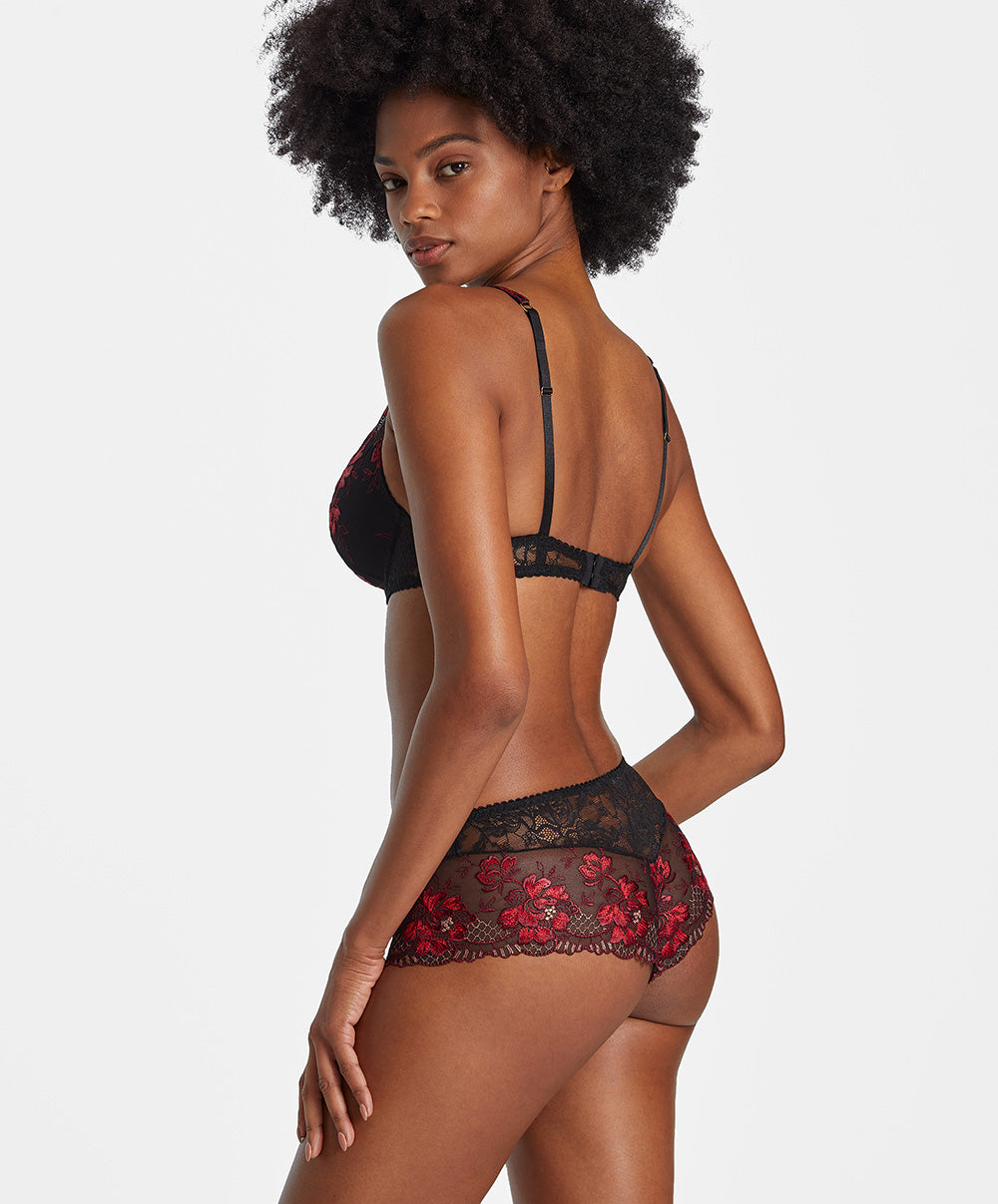 Soutien-gorge foulard push-up Mélodie d'été black cherry Aubade ICN81-BCHE