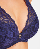 Soutien-gorge foulard triangle plunge effet push Rosessence nocturne Aubade HK81-6-NOTU