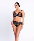 Soutien-gorge grande taille armature couvrant Lise Charmel Adorable en Sexy noir BCH6185-NO