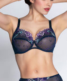 Soutien-gorge grande taille armature couvrant Lise Charmel Déesse Désirs mauve BCH6177-MD