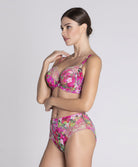 Soutien-gorge grande taille armature couvrant Lise Charmel Envolée de Fleurs fuchsia BCH6183-EF