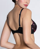 Soutien-gorge grande taille armature couvrant Lise Charmel Floraison Passion safran rose BCH6186-SR