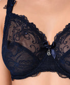 Soutien-gorge grande taille armature Lise Charmel Soir de Venise bleu ACA6103-BV