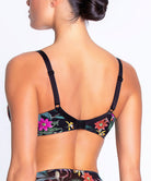 Soutien-gorge grande taille armature bien-être Lise Charmel Fleurs Étoiles éclat étoile (noir et multicolore) BCH6196-EE